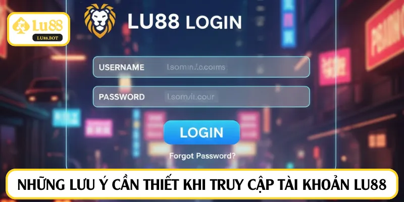 Những lưu ý cần thiết khi truy cập tài khoản LU88