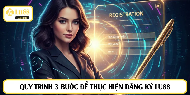 Quy trình 3 bước để thực hiện đăng ký LU88